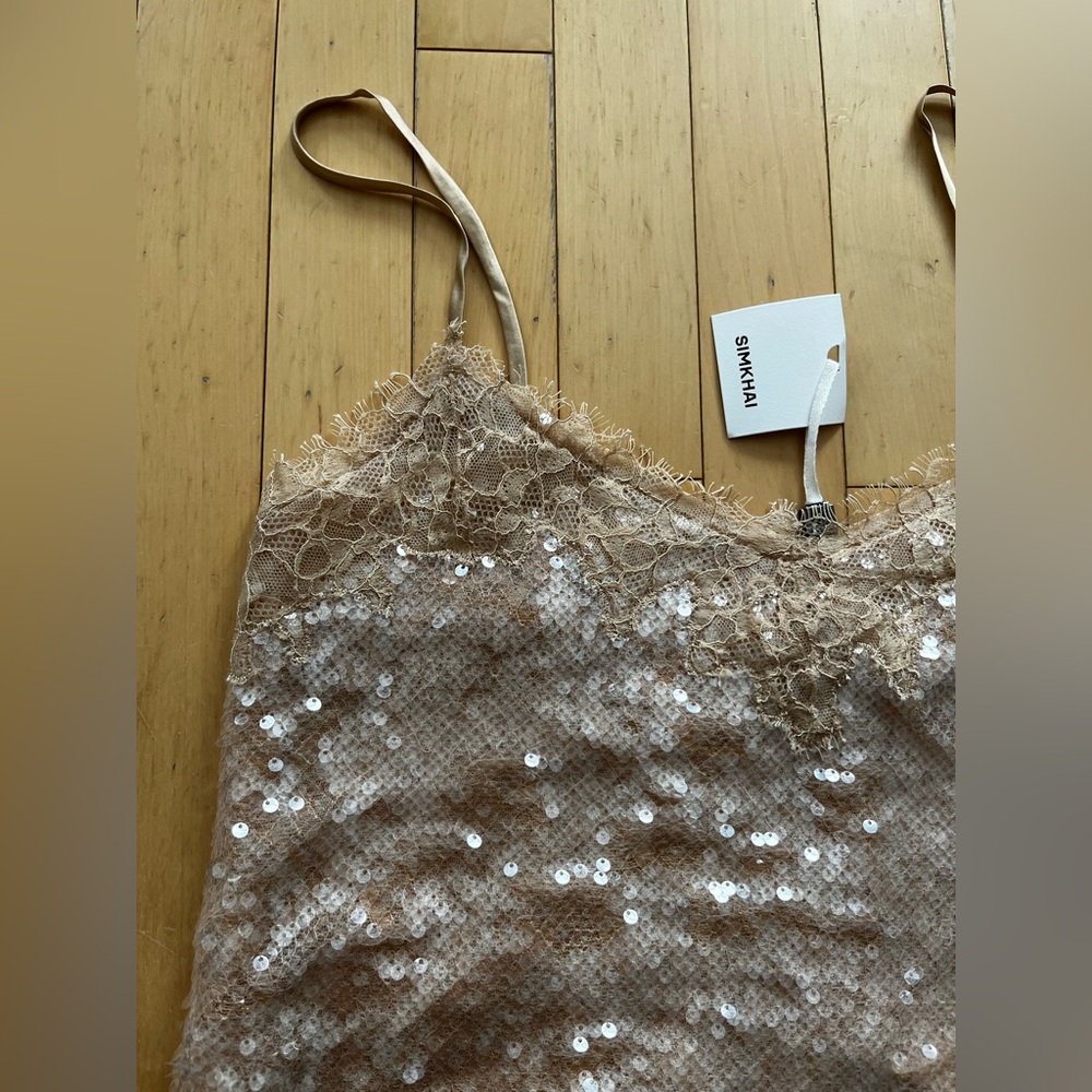 Simkhai Arlene Sequinned Lace Camisole - Picture 3 of 10
